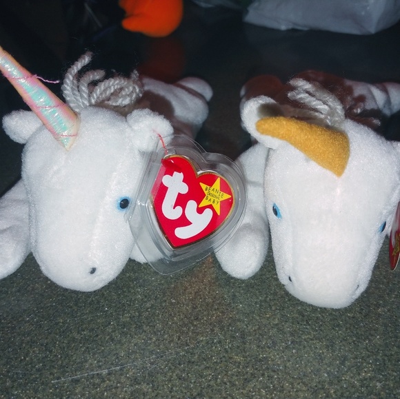 Rare TY beanie BABY Mystic the unicorn both looks - Picture 2 of 4